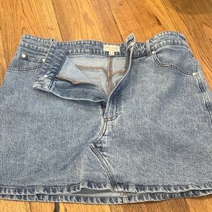 Pilcro Light Blue Denim Mini Skirt